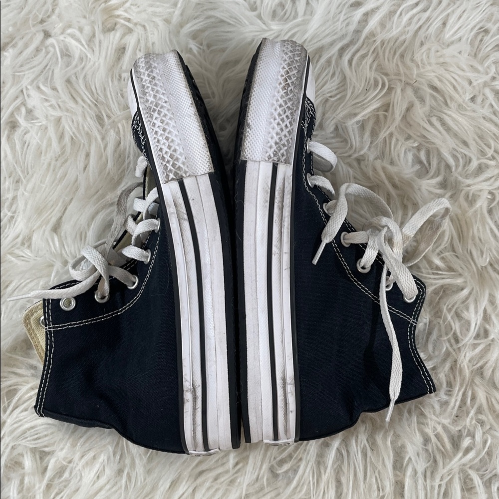 Converse Kids' Chuck Taylor All Star EVA Lift Shoes Black & White Size 5 - Picture 8 of 10